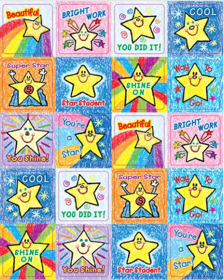 STARS:KID-DRAWN STICKERS