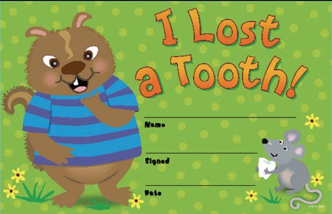 I LOST A TOOTH! AWARDS