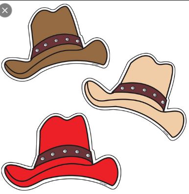 WESTERN HATS CUT-OUTS