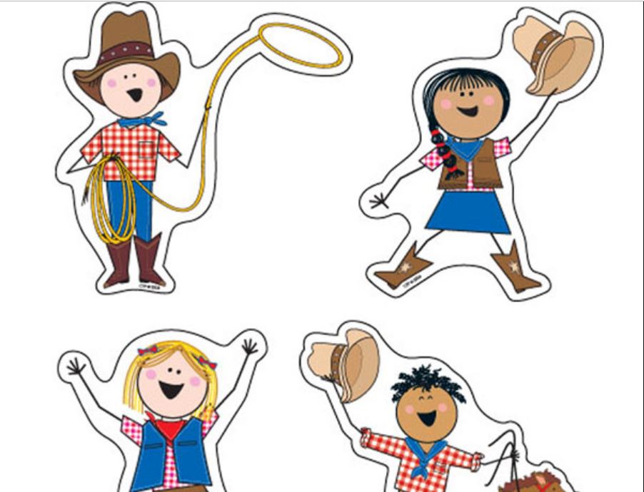 ROUND-UP STICK KIDS CUT-OUTS