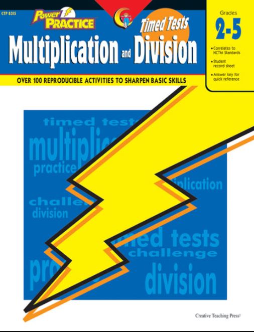 TIMED TESTS MULTIPLICATION/DIVISION