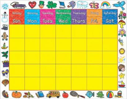 Calendar: Kid-Drawn Border