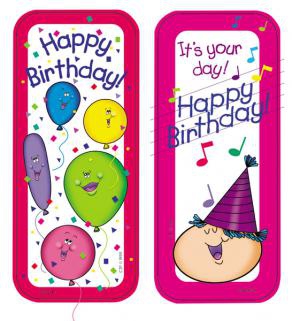 BIRTHDAY BOOKMARKS