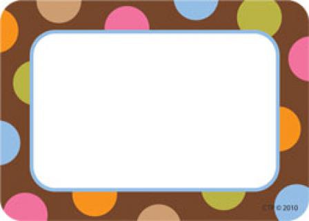 Dots on Chocolate® Name Tags