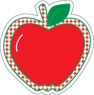 GINGHAM APPLE CUT-OUTS