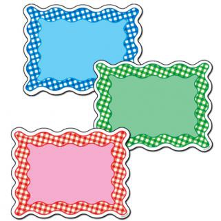 GINGHAM CARDS CUT-OUTS PACK