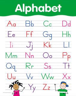 BASIC SKILLS CHARTS ALPHABET