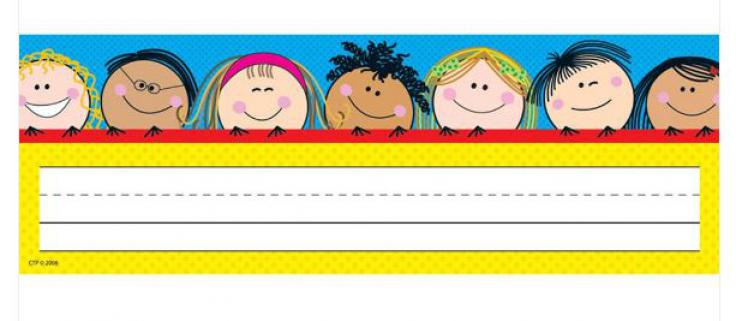 SMILING STICK KIDS NAME PLATES