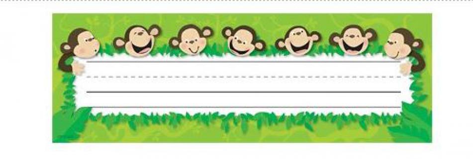 MONKEY BUSINESS NAME PLATES