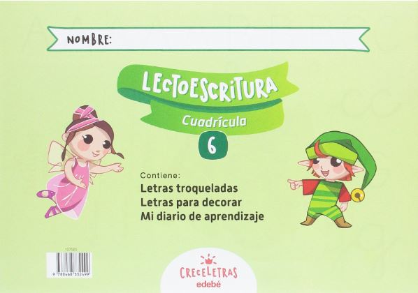 Creceletras Lectoescrıtura 6 Cuadrícula / Ispanyolca