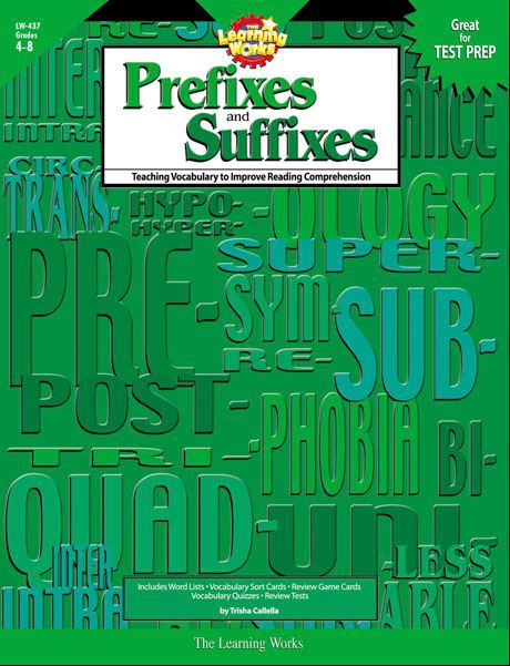 Prefixes And Suffixes Grades 4 - 8