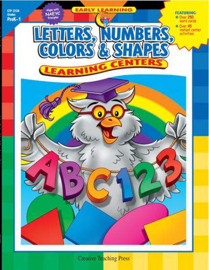 Letters, Numbers, Color & Shape Learning Centers